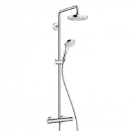 Hansgrohe CROMA SELECT S 180 SHOWERPIPE BL/CHR 