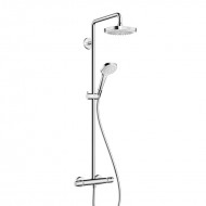 Hansgrohe CROMA SELECT E 180 SHOWERPIPE BL/CHR 